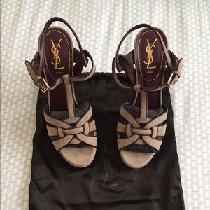 YSL classic grey suede Tribute